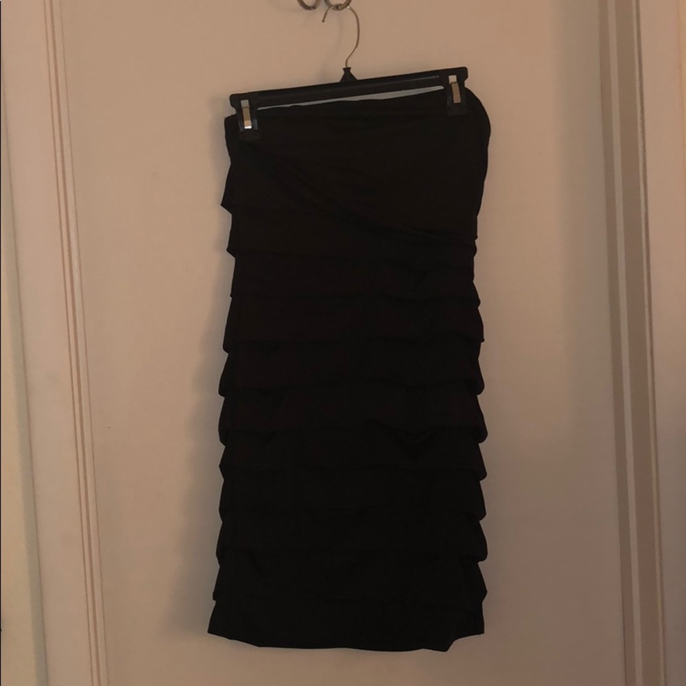 Strapless mini cocktail dress